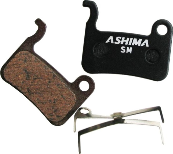 Тормозные колодки под диски Ashima Semi-Metal Disc Brake Pads Shimano XTR/Saint/Deore XT/SLX/Deore LX/Hone/Deore