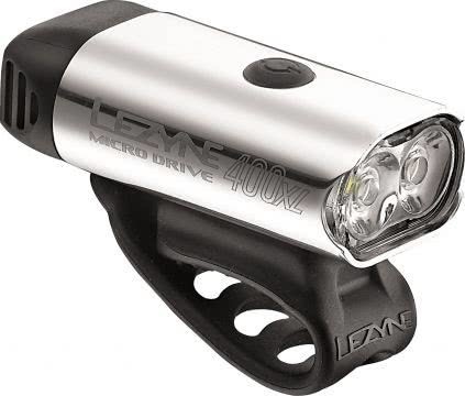 Фара передняя Lezyne Micro Drive 400 XL, серебристая Silver