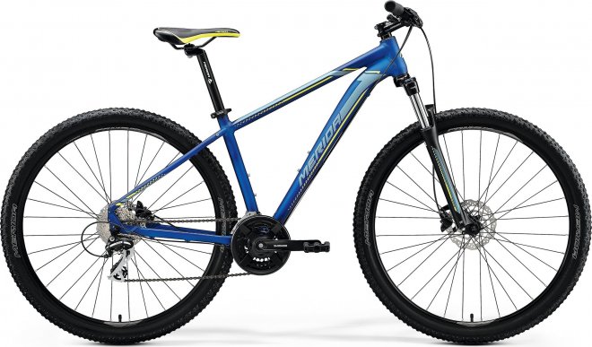Велосипед Merida Big.Nine 20-D (2020) Silk Medium Blue/Silver/Yellow
