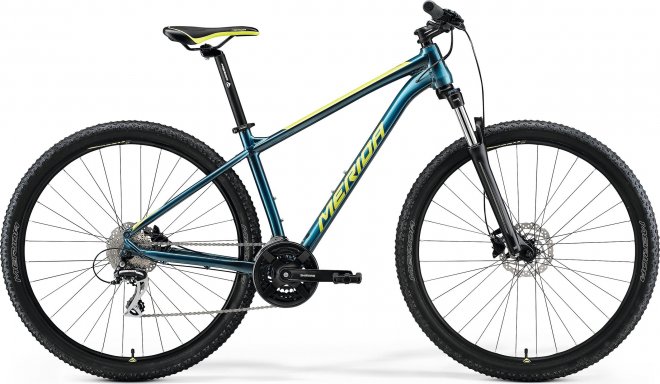 Велосипед Merida Big.Nine 20 (2021) Teal Blue/Lime