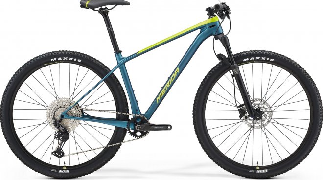Велосипед Merida Big.Nine 3000 (2021) Silk Lime/Teal Blue