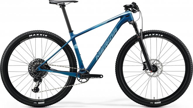 Велосипед Merida Big.Nine 6000 (2020) Matte Ocean Blue/Glossy Silver-Blue