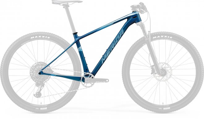 Рама велосипеда Merida Big.Nine 6000 Matte Ocean Blue/Glossy Silver-Blue