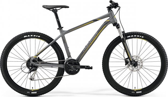 Велосипед Merida Big.Seven 100 (2019) Matte Grey/Yellow/Dark Grey