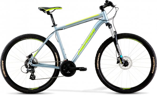 Велосипед Merida Big.Seven 10 (2021) Dark Silver/Green