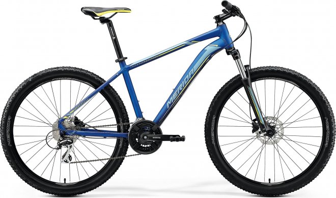 Велосипед Merida Big.Seven 20-D (2020) Silk Medium Blue/Silver/Yellow