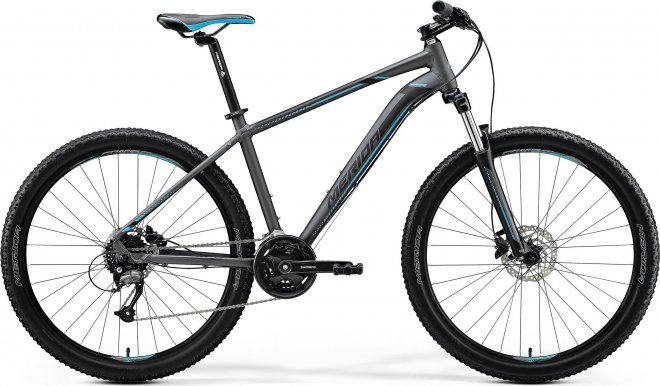 Велосипед Merida Big.Seven 40 (2020) Matte Dark Silver/Blue/Black