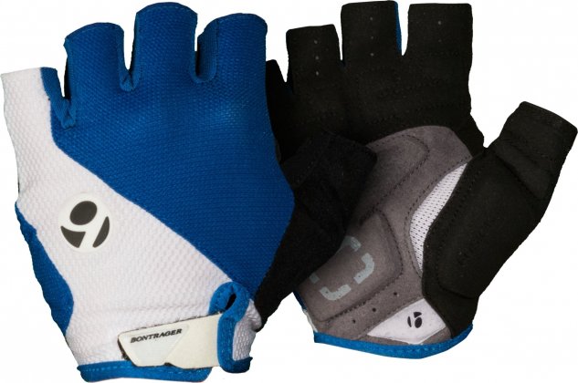 Перчатки с короткими пальцами Bontrager Race Gel Glove, сине-белые Bonty Blue