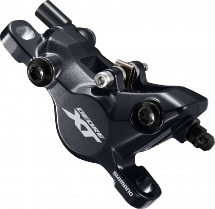 Калипер гидравлического тормоза Shimano Deore XT BR-M8100, колодки G05A RX