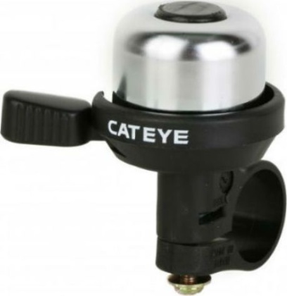 Звонок CatEye Wind Bell Brass PB-1000P, чёрно-серебристый Black