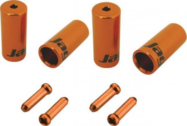 Комплект наконечников для рубашки Jagwire Solid Color Universal Pro End Cap Packs, оранжевый Orange