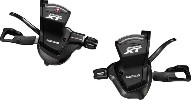 Комплект манеток Shimano Deore XT SL-M8000, с тросом и оплёткой