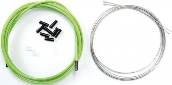 Комплект тросов и рубашек для тормоза Merida Universal Brake Cable Kit, зелёный Green