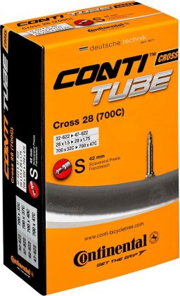 Камера Continental Tube Cross 28, 700x32-47C, ниппель Presta 42 мм