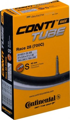 Камера Continental Tube Race 28, 700x18-25C, 27x3/4-1.00, ниппель Presta 42 мм