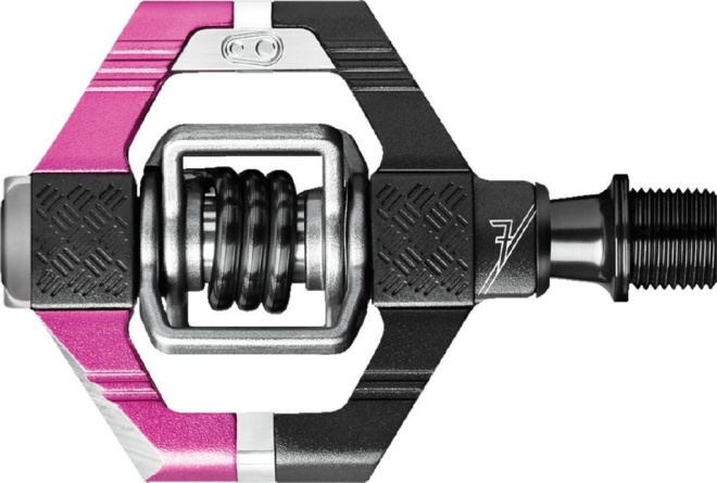 Педали контактные Crankbrothers Candy 7, розово-чёрные Pink/Black