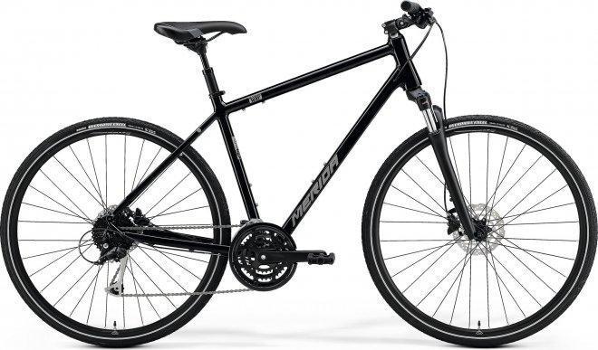 Велосипед Merida Crossway 100 (2021) Glossy Black/Matte Silver
