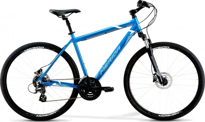 Велосипед Merida Crossway 10-D (2021) Blue/White/Gray