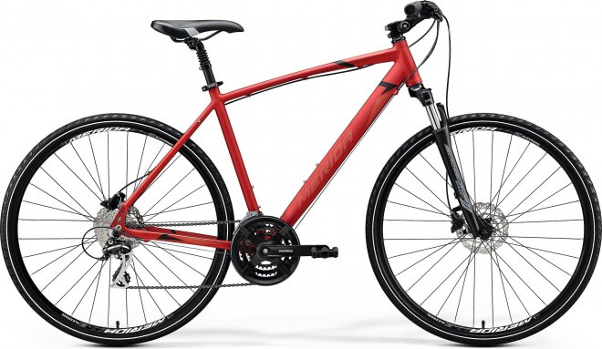 Велосипед Merida Crossway 20-D (2020) Matte X'Mas Red/Black/Dark Red