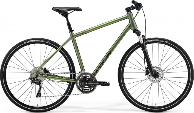 Велосипед Merida Crossway 300 (2021) Matte Fog Green/Dark Green
