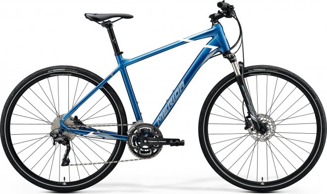 Велосипед Merida Crossway 500 (2020) Silk Light Blue/Silver-Blue