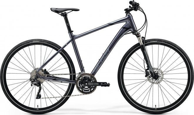 Велосипед Merida Crossway 500 (2020) Glossy Anthracite/Black/Silver