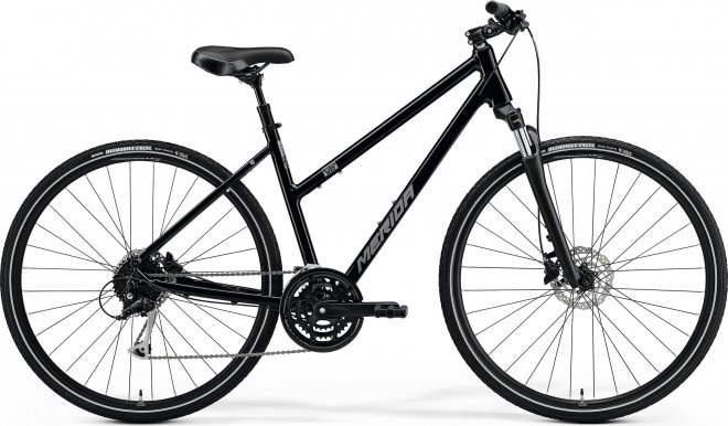 Велосипед Merida Crossway L 100 (2021) Glossy Black/Matte Silver