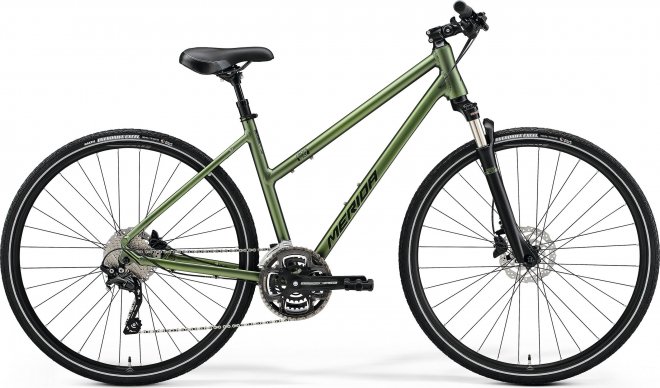 Велосипед Merida Crossway L 300 (2021) Matte Fog Green/Dark Green