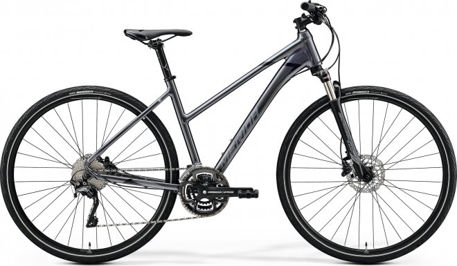 Велосипед Merida Crossway L 500 (2020) Glossy Anthracite/Black/Silver