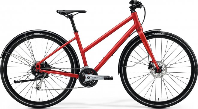 Велосипед Merida Crossway Urban L 100 (2020) Matte X'Mas Red/Light Red