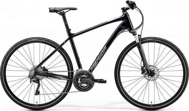 Велосипед Merida Crossway XT-Edition (2020) Glossy Black/Matte Silver/Black