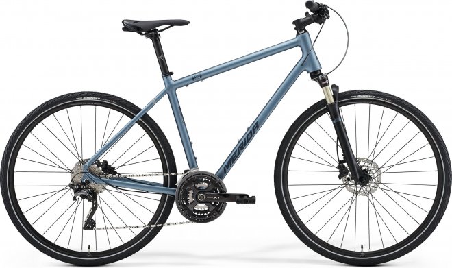 Велосипед Merida Crossway XT-Edition (2021) Matte Steel Blue/Glossy Red