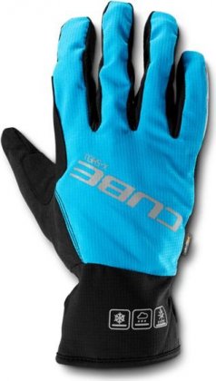 Перчатки с длинными пальцами Cube Gloves X-Shell Long Finger X NF, сине-чёрные Blue/Black