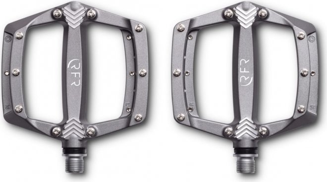 Педали-платформы Cube RFR Pedals Flat SL, серебристые Titanium/SIlver