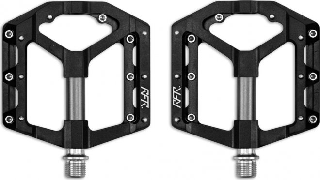 Педали-платформы Cube RFR Pedals Flat SLT 2.0, чёрные Black/Grey