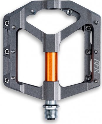 Педали-платформы Cube RFR Pedals Flat SLT 2.0, серо-оранжевые Grey/Orange