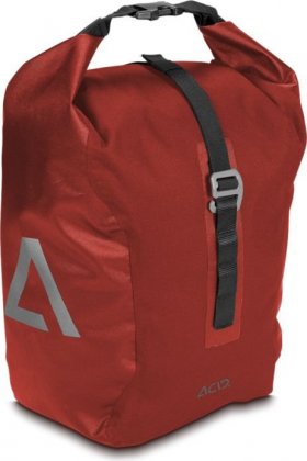 Сумка на багажник Cube Acid Panniers Travlr 15, красная Flame/Black