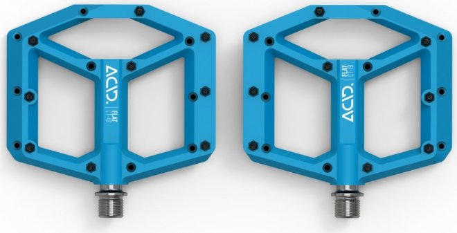 Педали-платформы Cube Acid Pedals Flat C1-IB, синие Blue