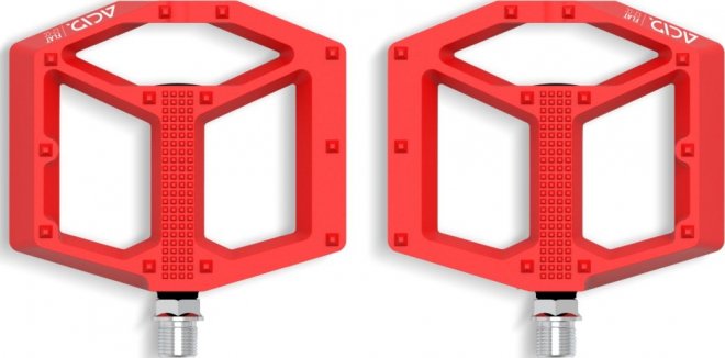 Педали-платформы Cube Acid Pedals Flat C2-CC, красные Red