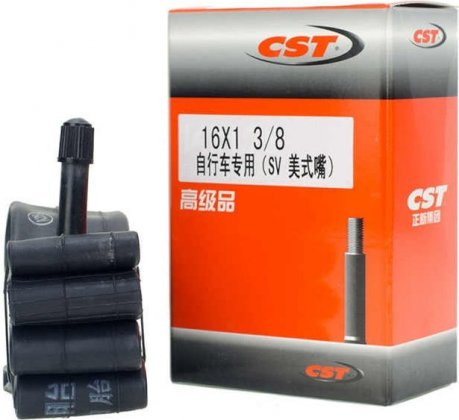 Камера CST 16x1.3/8 (37-349), Standard Tube, автониппель Schrader (AV)
