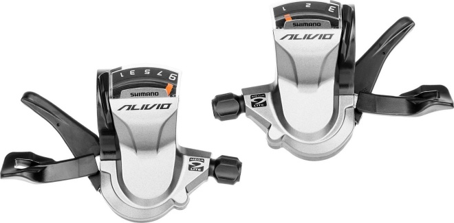 Комплект манеток Shimano Alivio SL-M4000, с тросом и оплёткой