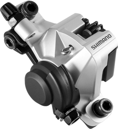 Калипер дисковый механический Shimano BR-M375, серебристый Silver