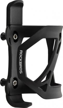 Флягодержатель RockBros Adjustable Bicycle Bottle Holder MTB Water Cages Cycling Drink Cup ABS Holder Mountain Road Bike, чёрный Black