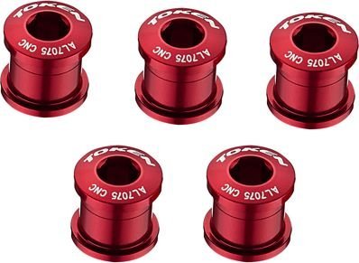 Комплект бонок Token Prime Alloy Chainring Bolts, красный Red