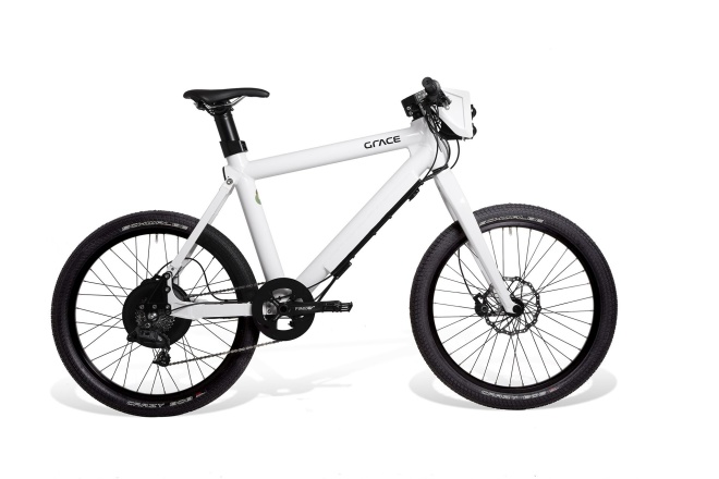Велосипед Grace One City с вилкой RockShox Domain и с дополнительным аккумулятором (2013)