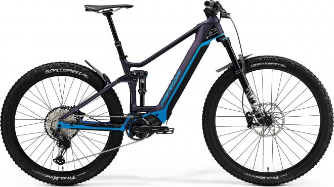 Велосипед Merida eOne-Forty 8000 (2021) Silk Purple/Blue