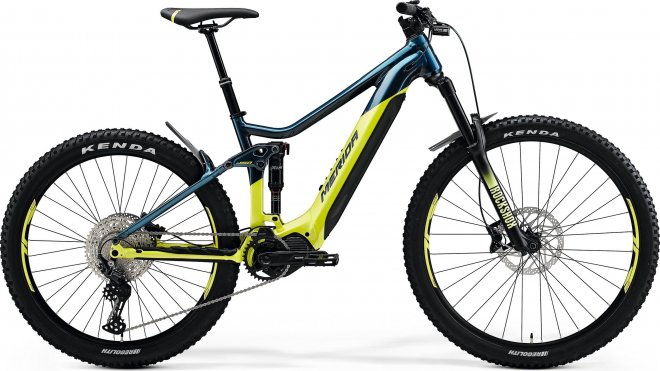 Велосипед Merida eOne-Sixty 500 (2021) Teal Blue/Lime