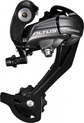 Переключатель скоростей задний Shimano Altus RD-M370-SGS, чёрный Black