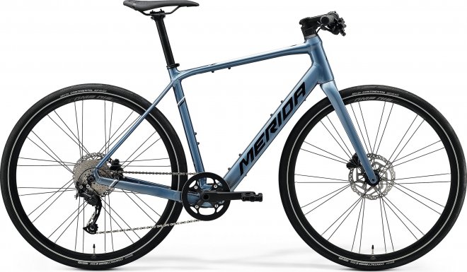 Велосипед Merida eSpeeder 200 (2021) Steel Blue/Silver/Black