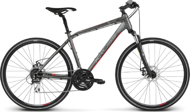 Велосипед Kross Evado 4.0 M (2018) Graphite/Red